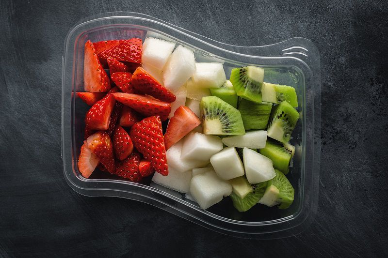 fruta fresca para la playa